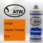 Preview: Dodge, Header Orange, PL4: 400ml Sprühdose, von ATW Autoteile West.